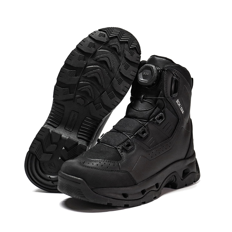 통기성 샌드위치 안감 경찰 부츠